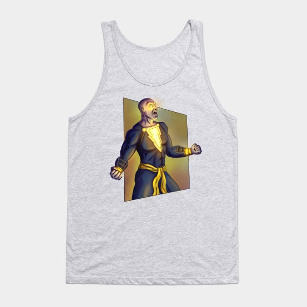 Black Adam Tank Top by bassbongo